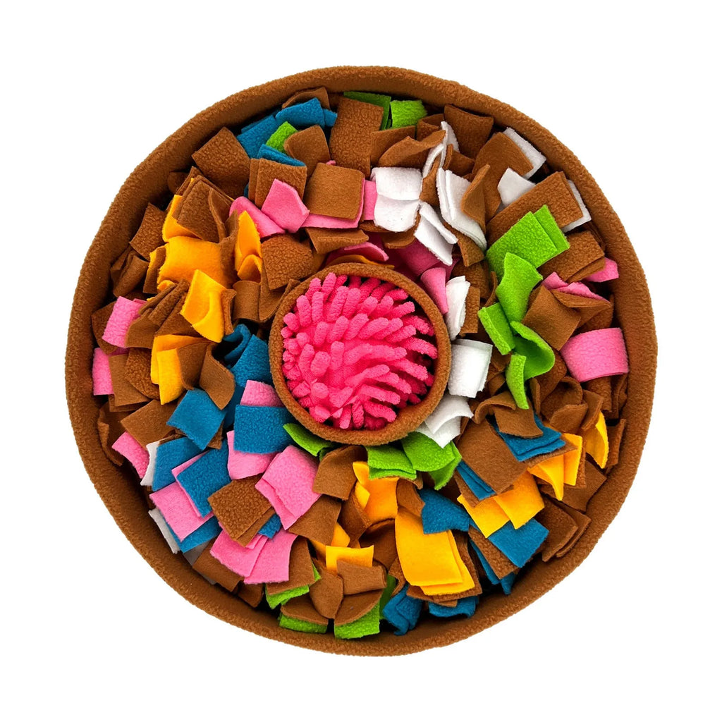 Polyester pet snuffle mat for food hiding in Brown or Sky Lake, 250g and 300g options