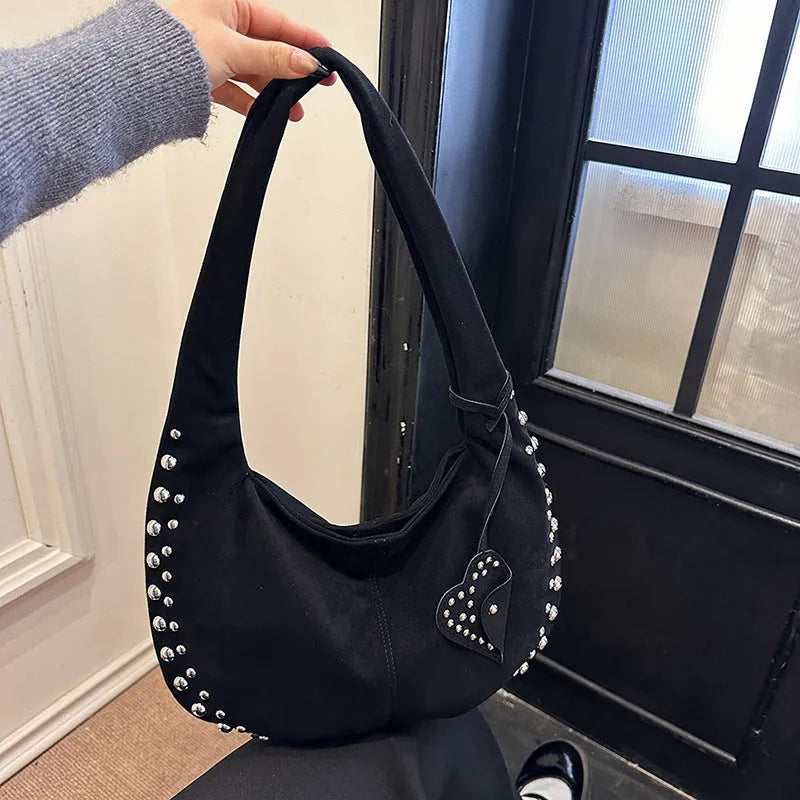 Women's soft plush strapless tote handbag in retro style showing colour options