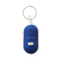 Oval plastic key finder pendant with voice control in red, blue, white, black, and orange colour options.