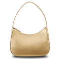 Retro waterproof shoulder bag in apricot colour with adjustable strap made from PU material
