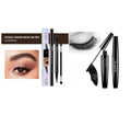 Thick waterproof mascara in black for volume and curl, smudge-proof formula