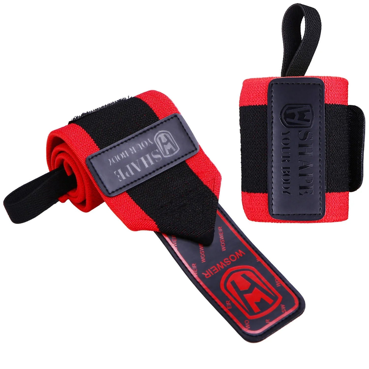 Adjustable winding polyester fibre wrist support wrap for weightlifting and deadlift anti-sprain protection