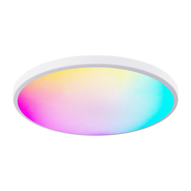 Black or white RGBCW smart ceiling lamp with full colour changing and dimming features
