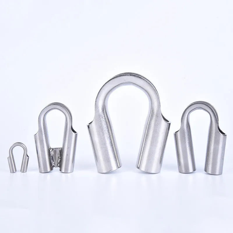 Stainless steel chicken heart shaped sleeve ring for tubular connections.