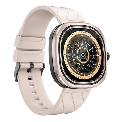 Bluetooth smart bracelet sports watch with TFT touch screen and silicone wristband in pink, black, or green colours