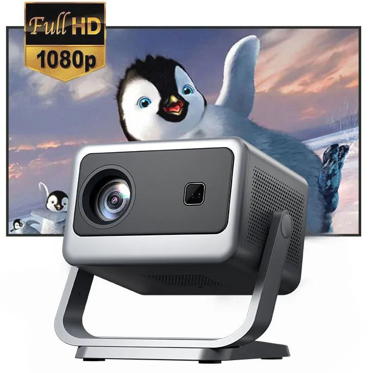 1080p PTZ projector with autofocus and HDMI input for home bedroom theatre use
