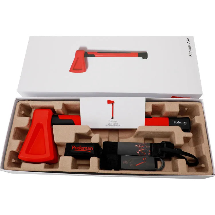 Red plastic axe muscle trainer fitness equipment for home workouts
