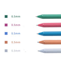 Pack of 5 Candy Colour Gel Pens with 0.5mm fine tip and plastic body in assorted style options