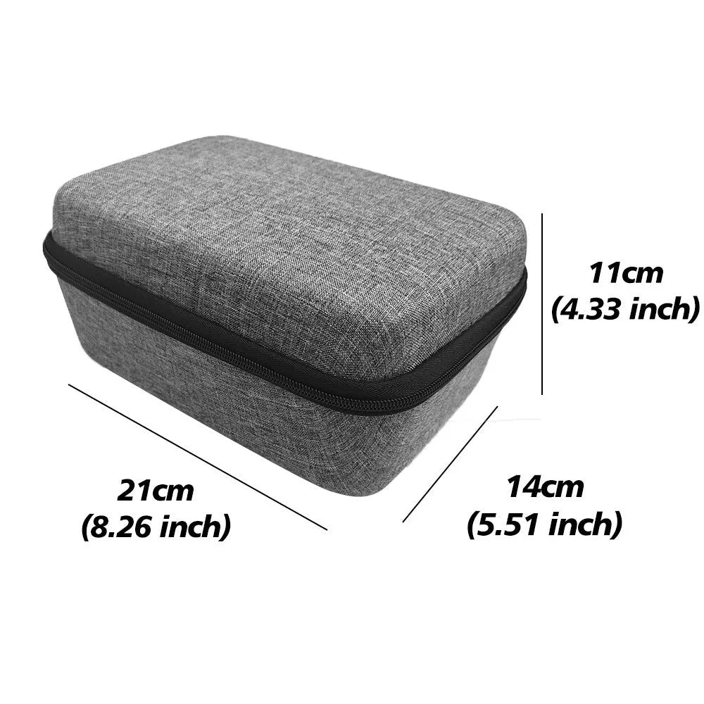 HY300 Pro projector storage box in black or grey, dustproof portable case for home projector