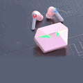 Cojinma J116 black true wireless earbuds with active noise cancellation and charging case on a white background