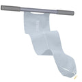 Grey and pink yoga multi-function stretching tool for shoulder, back, and hip flexibility