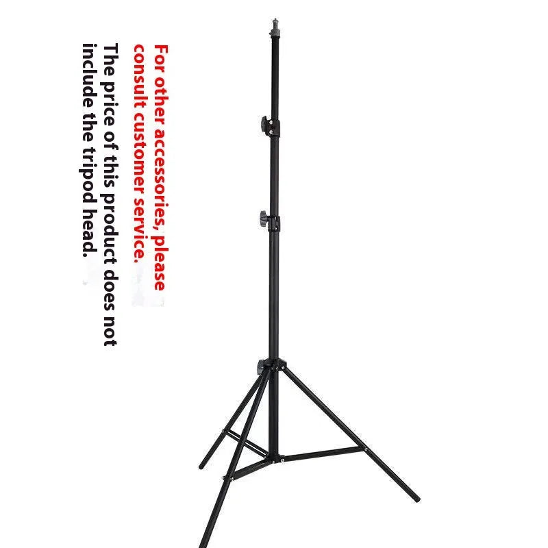 Floor tripod light stand with frosted legs and mobile phone holder mounted
