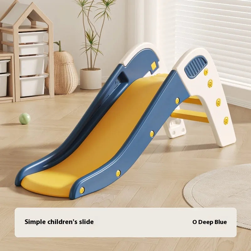 Small plastic baby slide for indoor use, suitable for children under three years old.