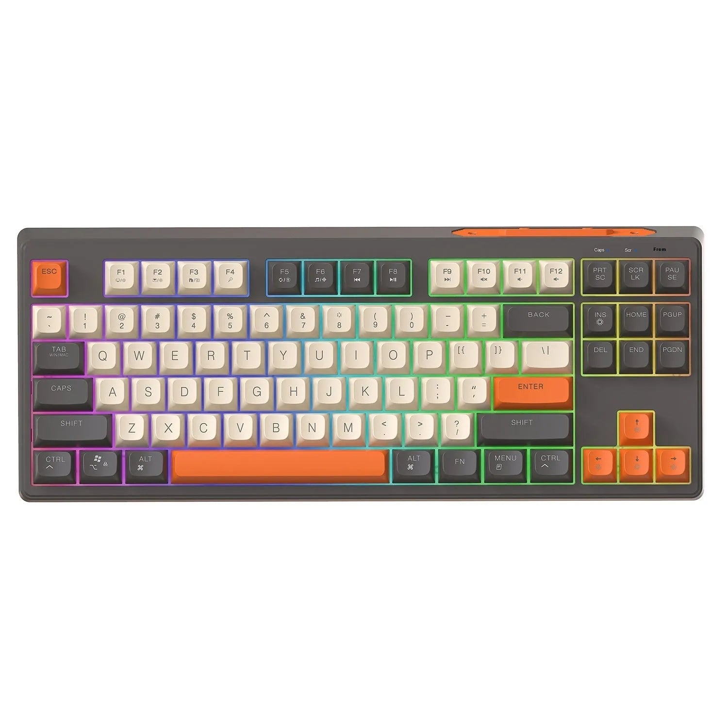 Free Wolf M87 wireless Bluetooth dual mode mechanical feeling keyboard in choice of four colours
