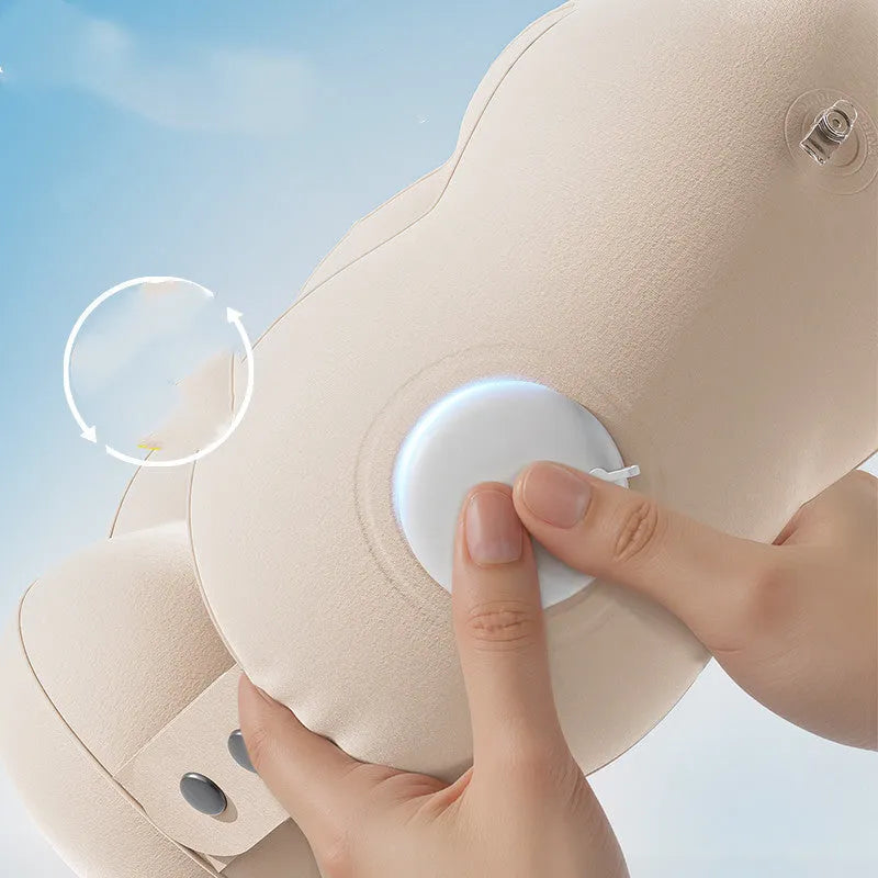 Cartoon cloud bubble design U-shaped travel neck pillow in air packaging