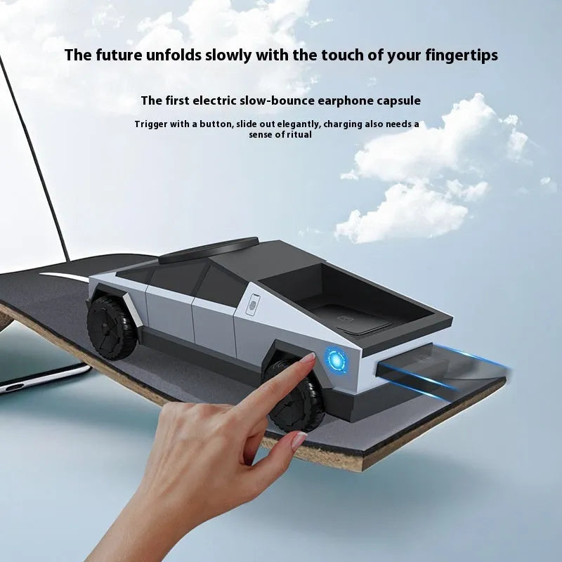 Three-in-one wireless charger charging station with power bank in Deep Space Grey, phone watch and earbuds charging