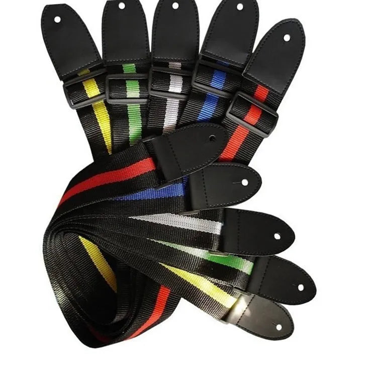 Universal woven crossbody instrument strap with quick-release clips, adjustable from 76cm to 137cm length.