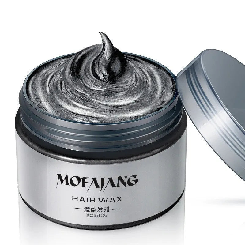 Coloured hair mud for grandma grey hair wax in solid form, available in multiple colours