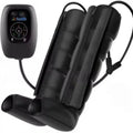 Air wave pressure leg arm waist massager with handheld remote control and multiple size attachments