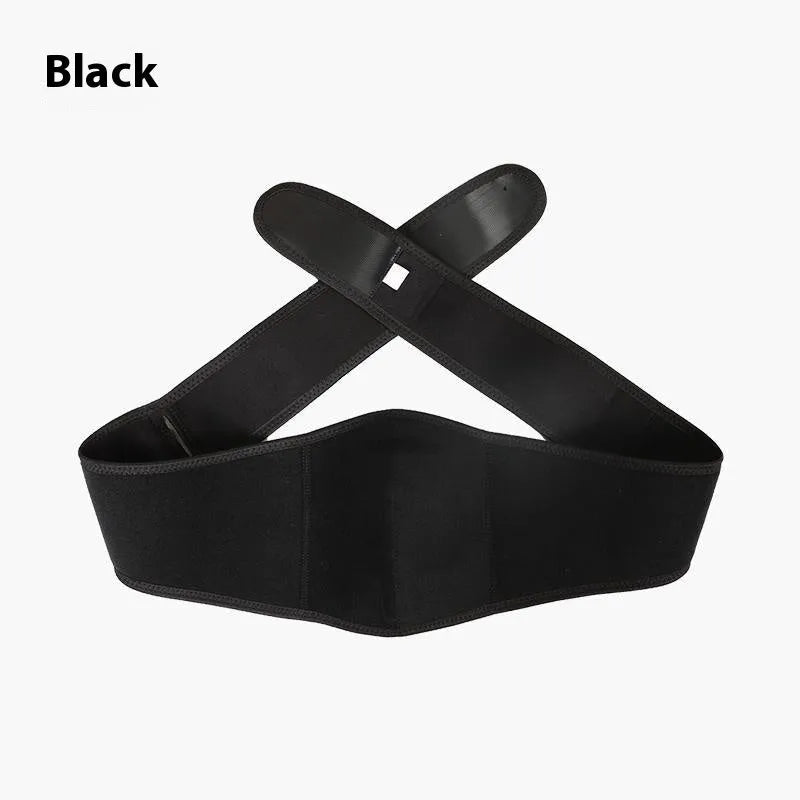 Maternity belt prenatal abdominal lift support in black with breathable fabric for waist protection during running