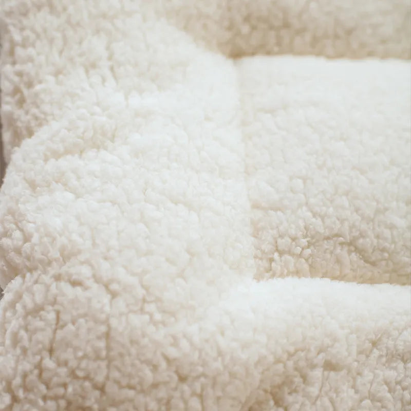 Flannel non-slip dog mattress in blue monkey colour, double layer pet mat