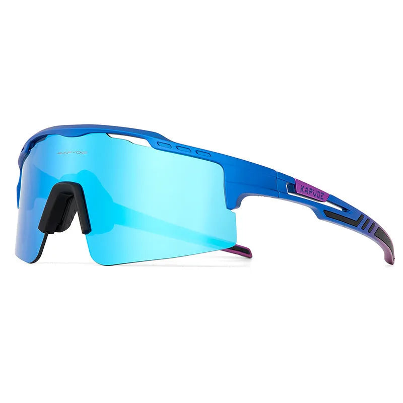 Polarized HD bicycle glasses with TR90 frame and full rim design in colourful lens set
