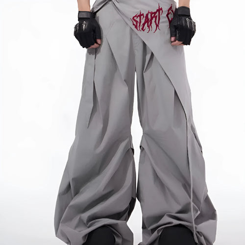 Boys wide-leg summer trousers in Korean style black or grey colour