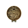 Zinc alloy golf hat clip showing Dragon Year design with metal craftsmanship detail