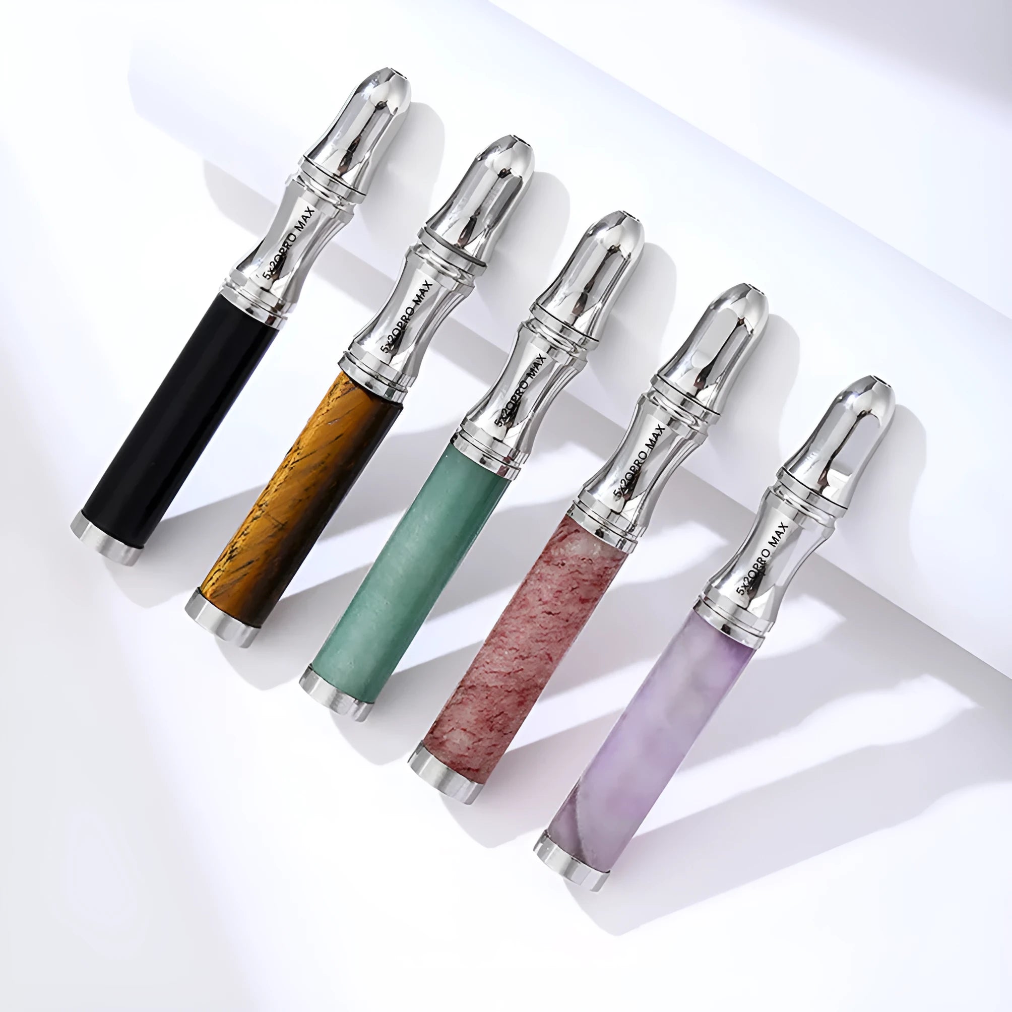 Natural stone crystal respirator necklace pendant in sport style with six colour options including amethyst