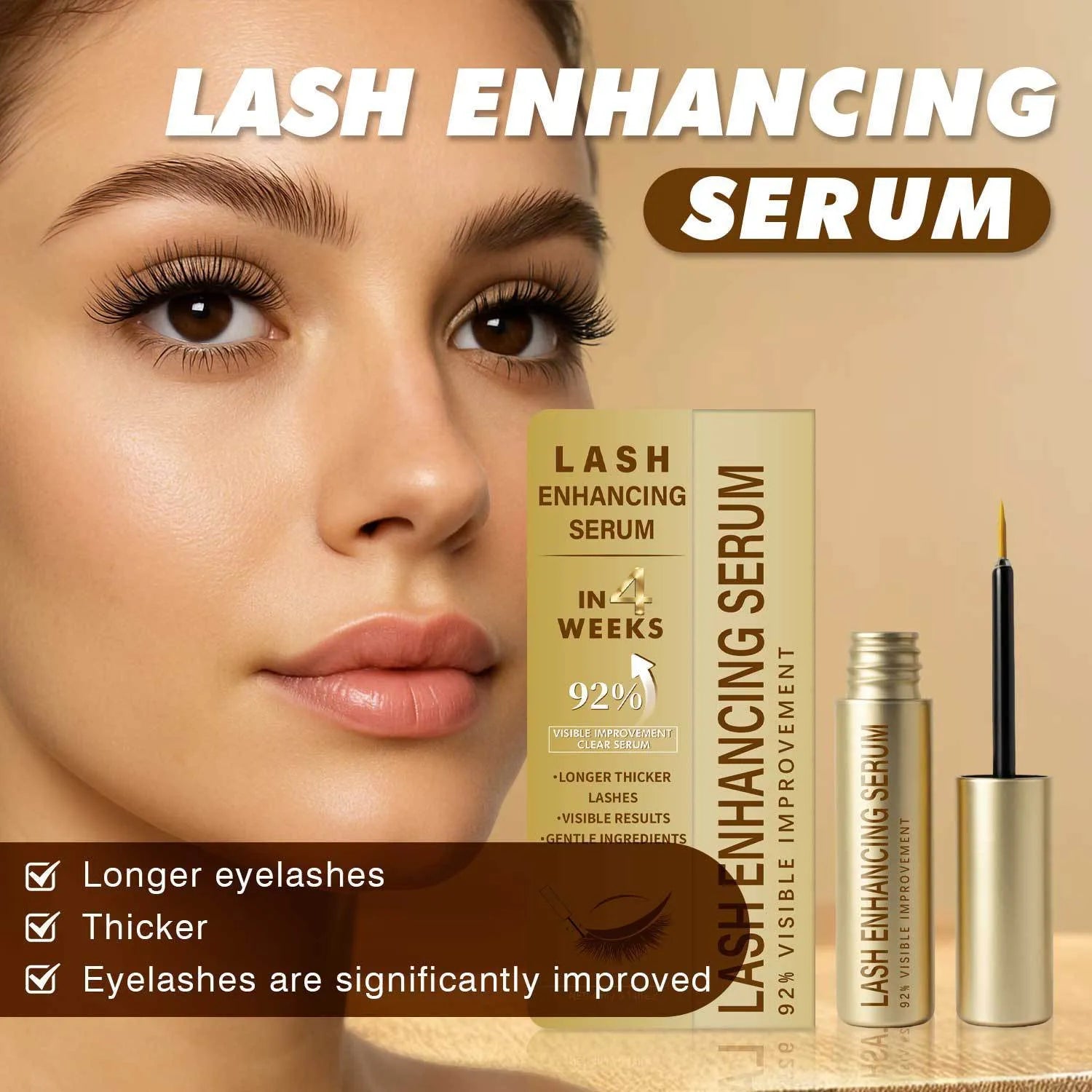 Eyelash promotion essence 4ml neutral packaging bottle FP-E016 beauty tool