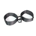 Black knitted belt strap for intimate toy tools