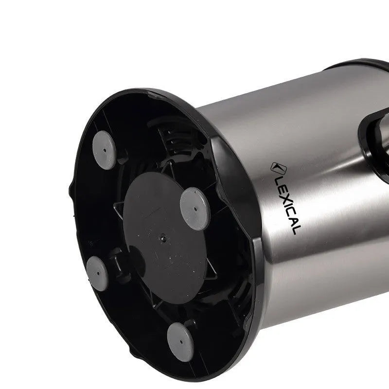 Stainless steel electric juicer for lemons and oranges with vertical screw rod cutter