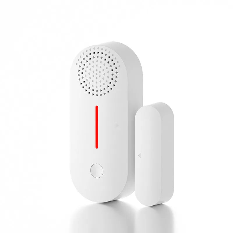 WiFi door magnetic sensor alarm with sound and light alerts for smart home security