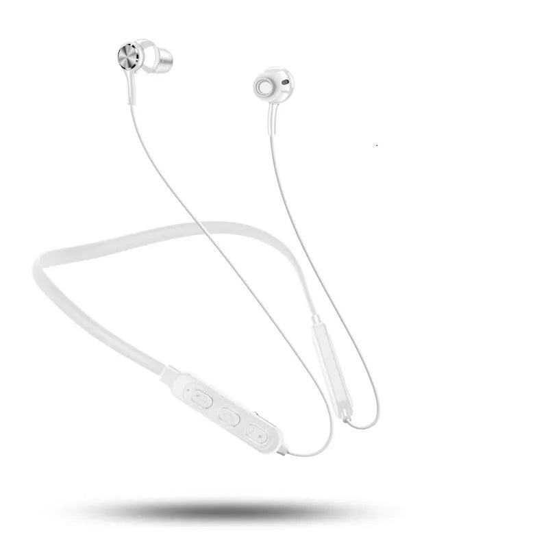G03 black neckband Bluetooth earphones with earpieces, shown on a neutral background.