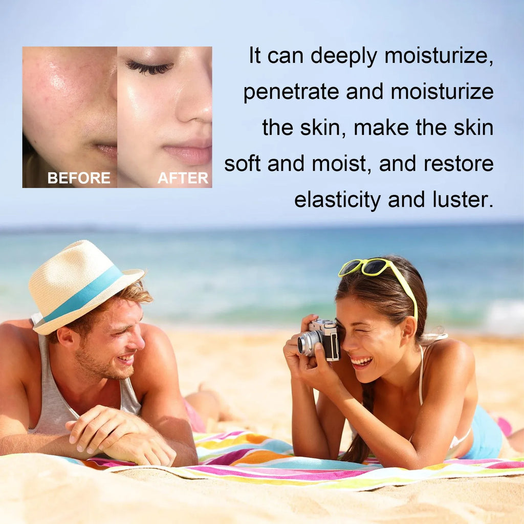 A 30g tube of moisturising protective lotion with UV isolation for all skin types.