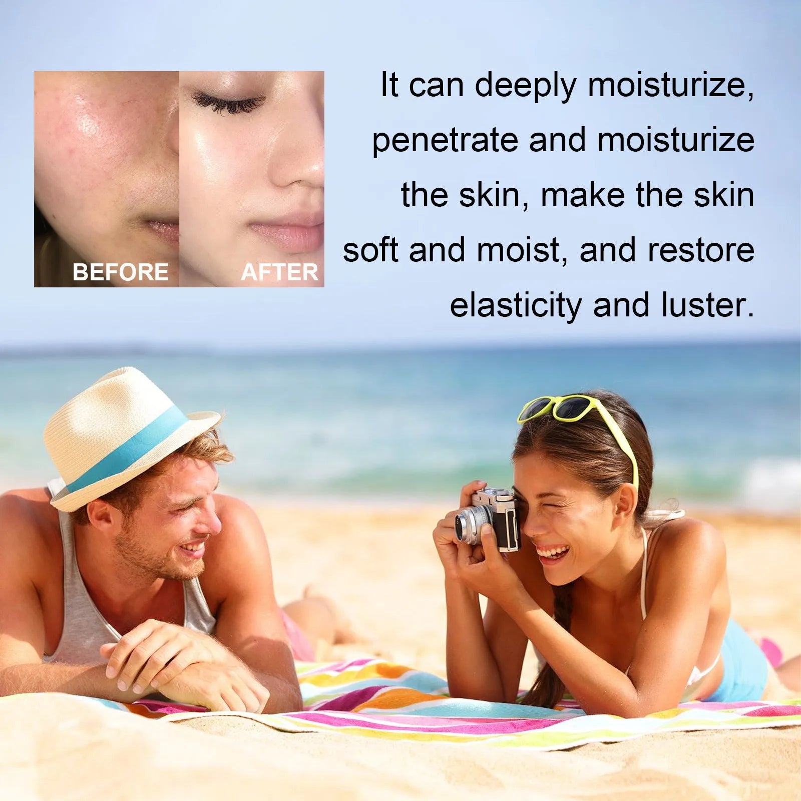 A 30g tube of moisturising protective lotion with UV isolation for all skin types.