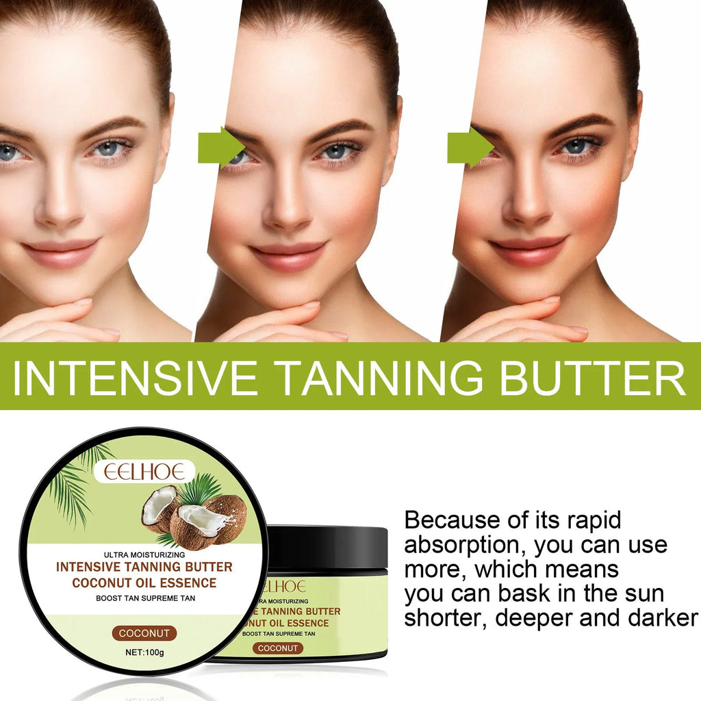 Coconut Help Black Frost blackening cream 100g container for outdoor skin tone evening.