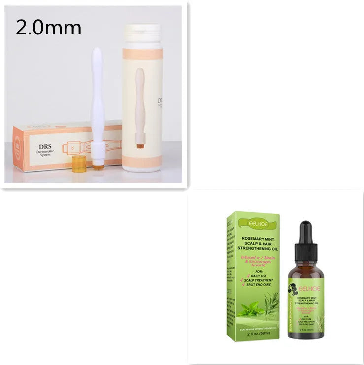59ml bottle of Rosemary Mint Hair Growth Fluid for scalp nourishment and hair repair