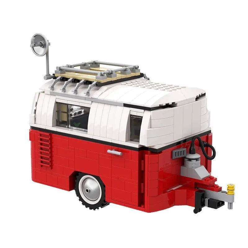 RV Trailer T1 small particle plastic building block toy splicing set