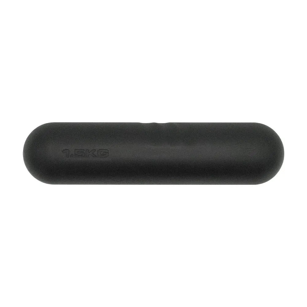 Silicone-edged non-slip hand-drawn dumbbell stick in various colours and weights for fitness training.