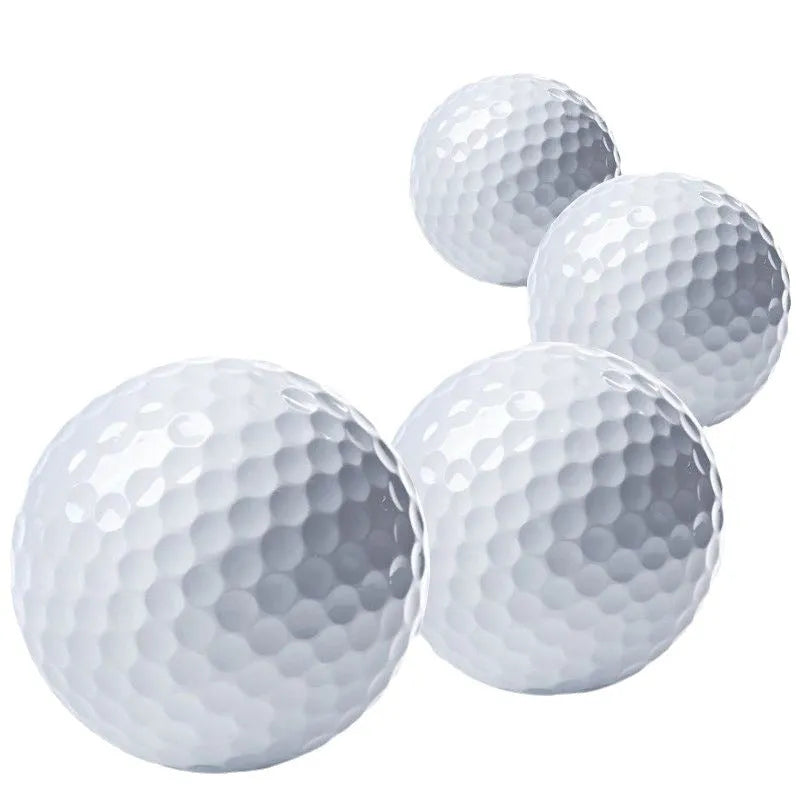 White Game Sarin Double Deck Next Game golf ball with 392 dimples on green background