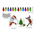 Medium Christmas elk reflective magnetic car sticker in RFM025 colour with cartoon design