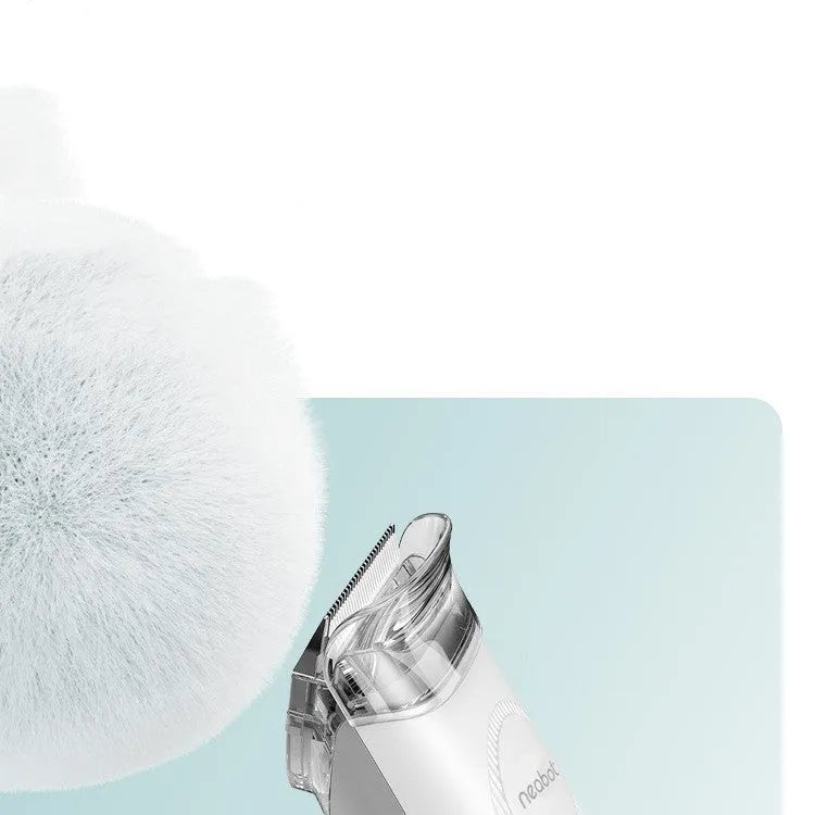 White and green pet grooming tool with vacuum suction, 9000Pa, 1000ml dust box, ABS body, 290x132x210mm