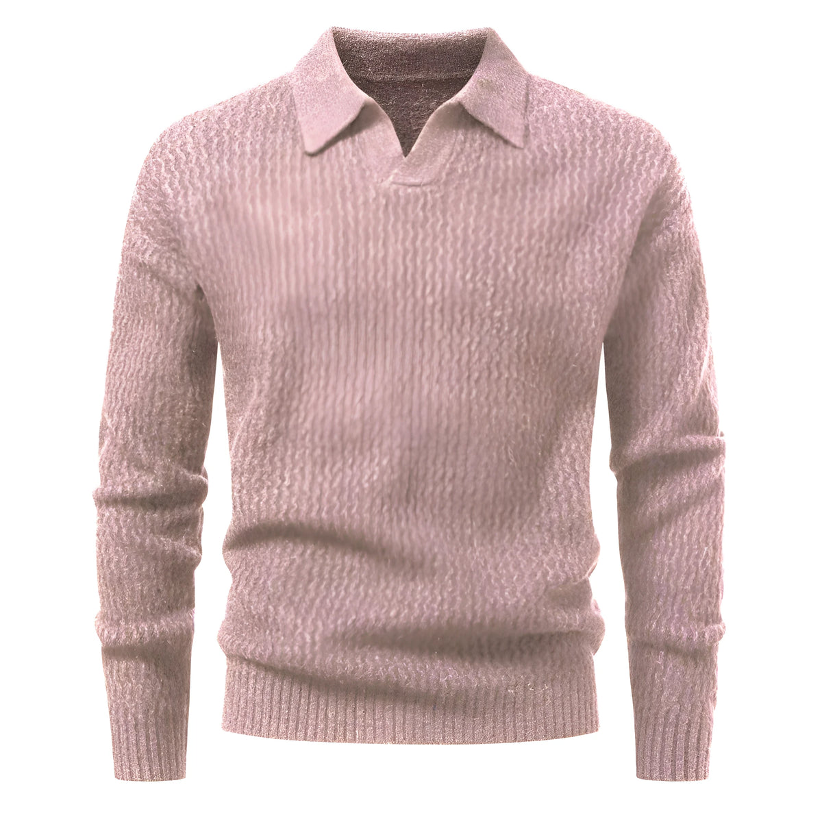 Men's cable knit turtleneck sweater, loose thickened long sleeve pullover in light grey, black or burgundy