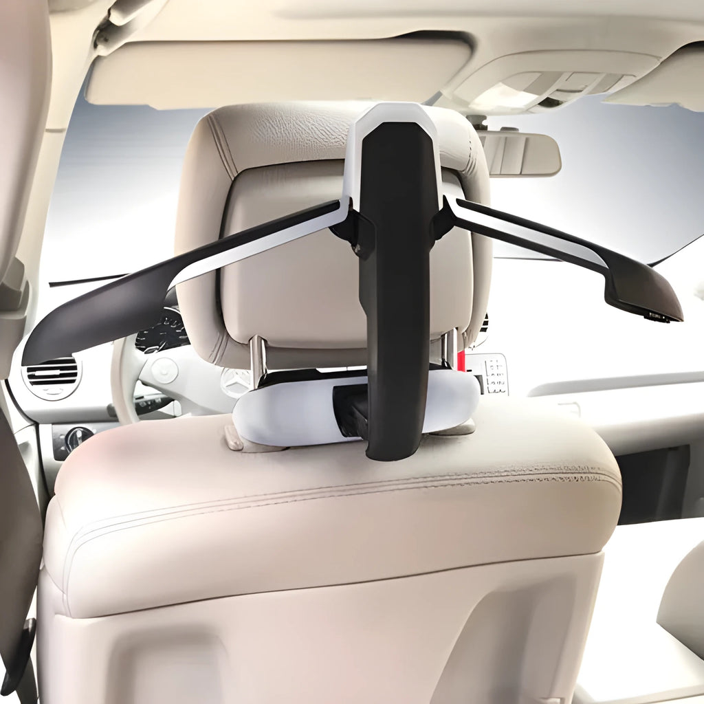 Car hanger matte black silver edge plastic interior hook 22x44.5x16cm
