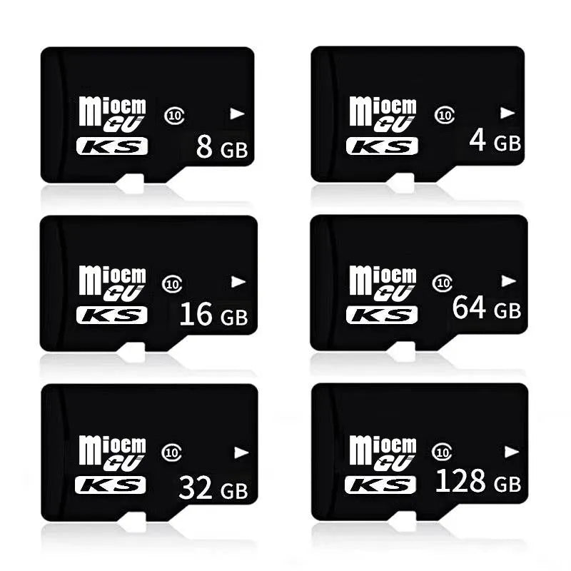 Black KS series TF memory card with C10 high-speed rating for mobile phones and cameras