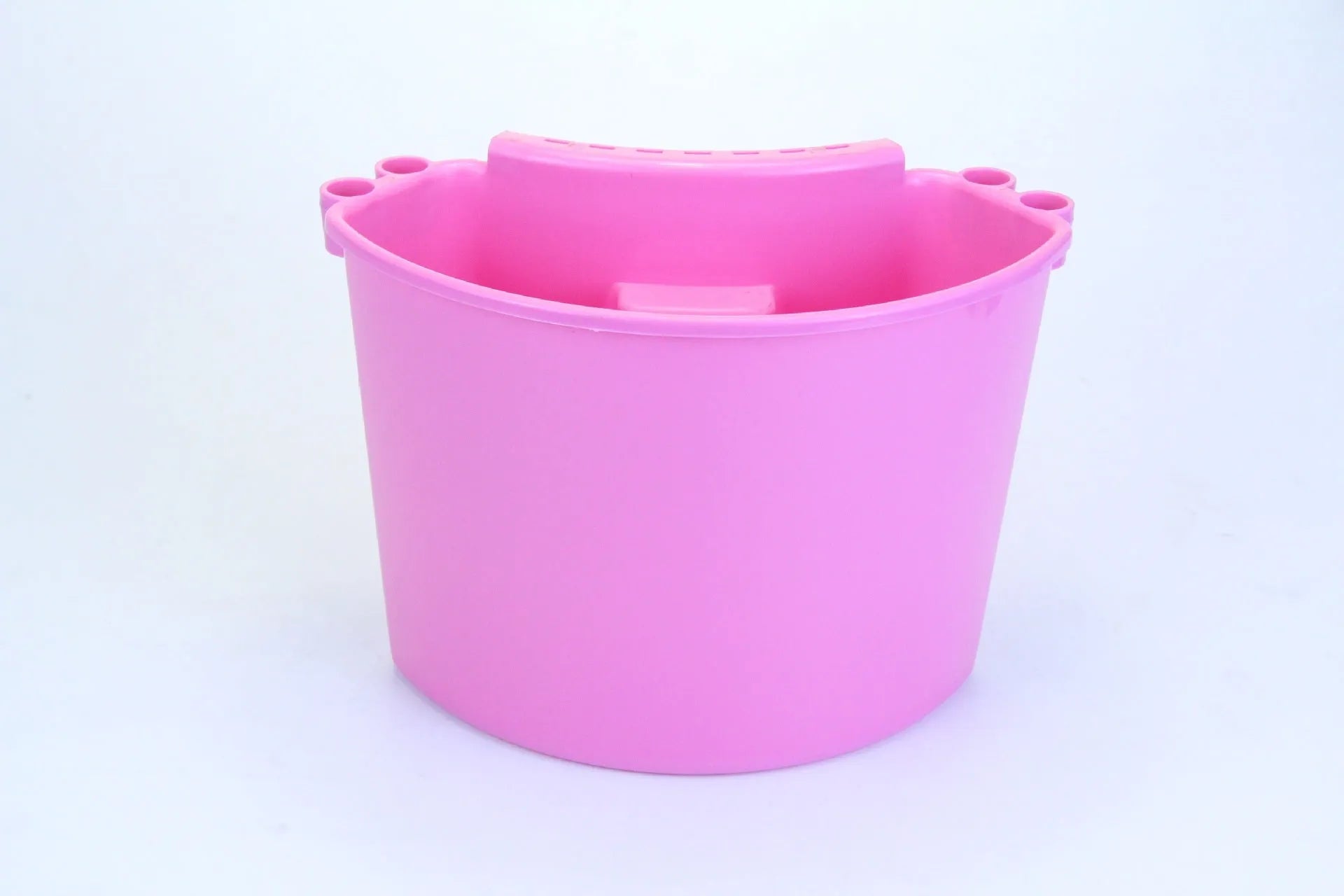 PP plastic car washing bucket in choice of black, red, blue, or pink colours