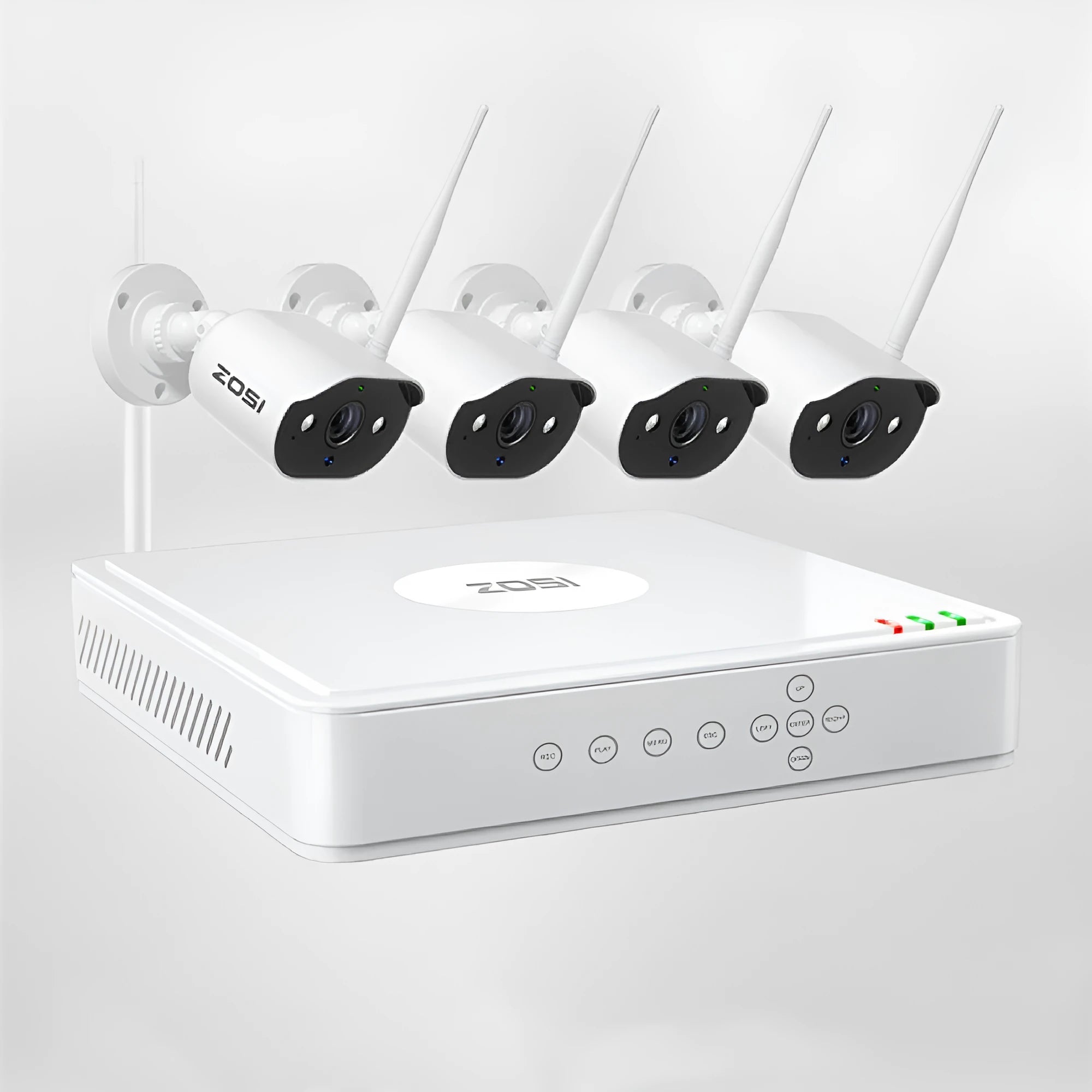 ZOSI 5MP POE security camera system with outdoor cameras and network video recorder