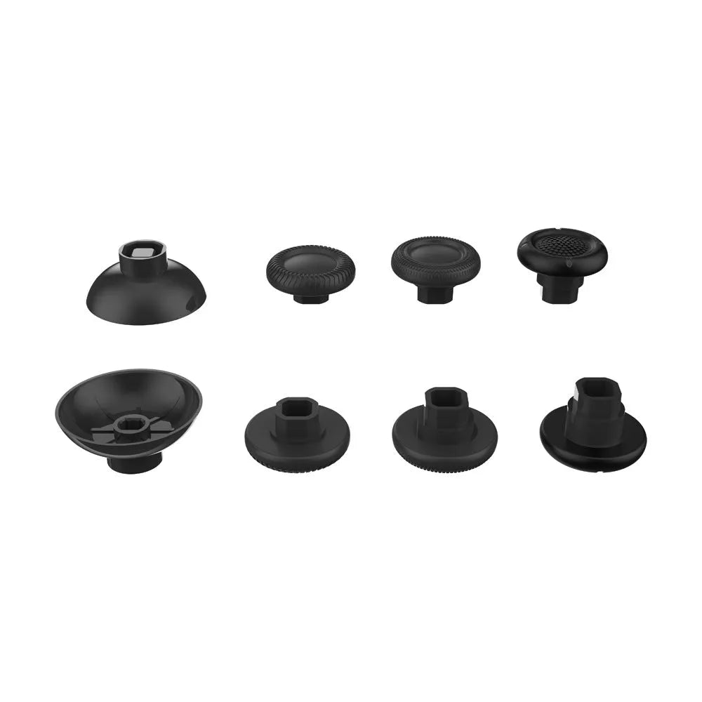 Set of eight black gamepad rocker caps for PS5 PS4 XSX Switch Xbox controllers
