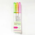 Creative curve pen roller outline pen set with plastic case in box packaging